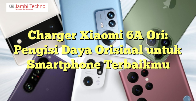 Charger Xiaomi 6A Ori: Pengisi Daya Orisinal untuk Smartphone Terbaikmu