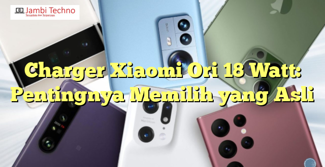 Charger Xiaomi Ori 18 Watt: Pentingnya Memilih yang Asli