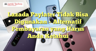 Lazada Paylater Tidak Bisa Digunakan – Alternatif Pembayaran yang Harus Anda Ketahui