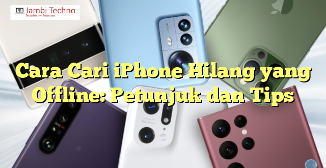 Cara Cari iPhone Hilang yang Offline: Petunjuk dan Tips