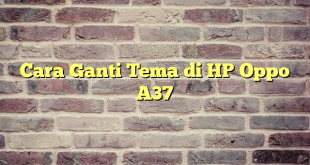 Cara Ganti Tema di HP Oppo A37