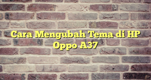Cara Mengubah Tema di HP Oppo A37